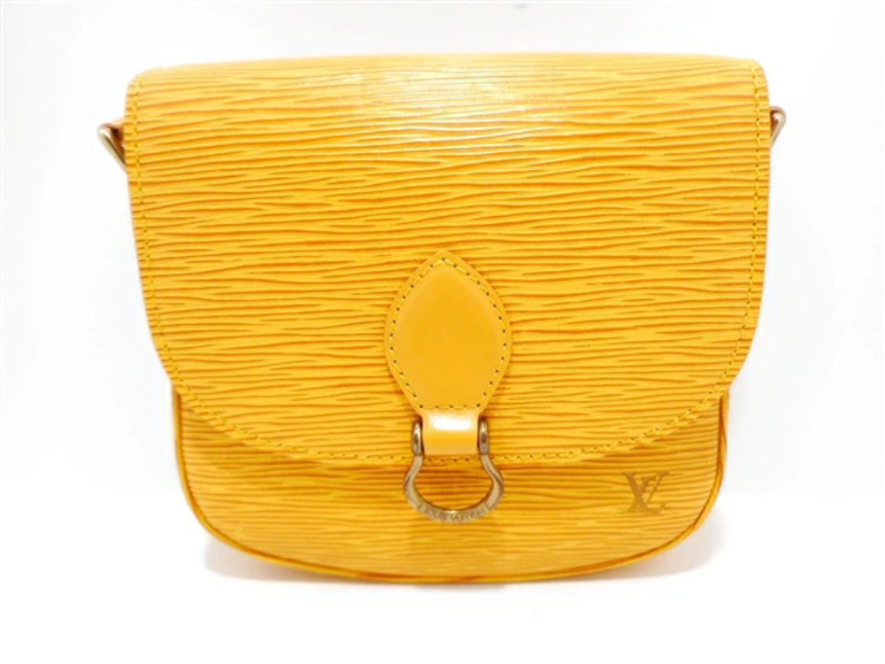 LOUIS VUITTON Bag Saint Cloud Shoulder Epi Tassili Yellow